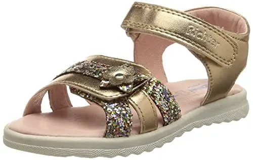 Produktbild: Richter Kinderschuhe Baby-Mädchen Lilly Sandale, Salmon/Gold, 24 EU