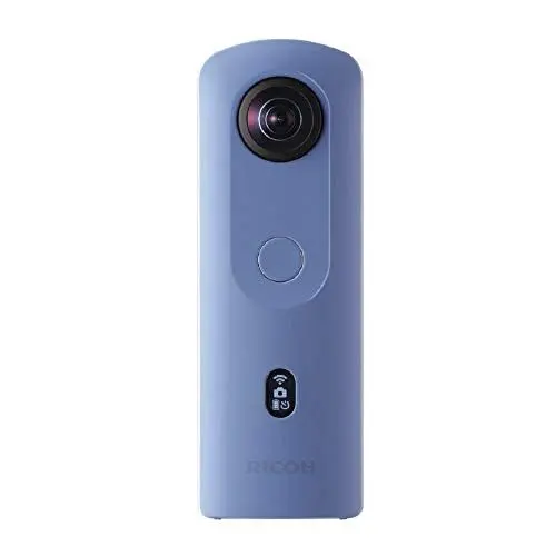 Produktbild: Ricoh Imaging RICOH Theta SC2 BLAU, 360°-Kamera mit Bildstabilisierung, hohe Bildqualität, High-Speed Datentransfer, Nachtaufnahmen mit geringen Bildrauschen, klein & leicht, für IOS und Android