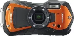 Produktbild: Ricoh WG-80 Orange Wasserdichte Digitalkamera - stoßsicher frostsicher drucksicher 03127