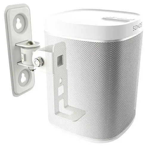Produktbild: RICOO 1 x Lautsprecher Wandhalterung für Sonos Play :1™ LH431-W Lautsprecherwandhalterungen Boxenhalterung Wand Lautsprecherhalterung schwenkbar neigbar Wandhalter HiFi Audio Boxen Halterung