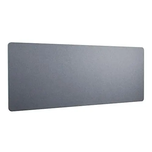 Produktbild: RICOO Akustik Trennwand für Schreibtisch 160 x 80 x 2,3 cm Sichtschutz ZAP1680-G Filz Grau Büro Home Office Pinnwand Schallschutz Raumtrenner Tischtrennwand mit Klemmen Schalldämmung