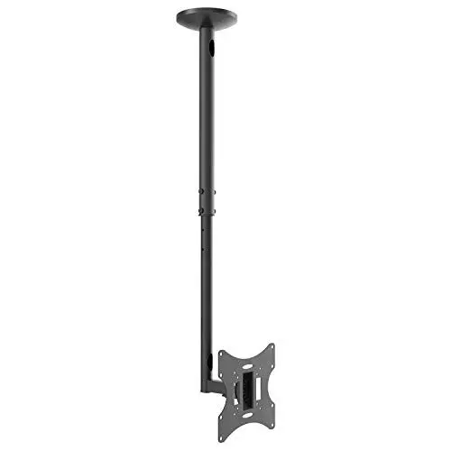 Produktbild: RICOO Monitor & TV Deckenhalterung für Fernseher 23-42 Zoll, Schwenkbar Neigbar Höhenverstellbar, Universal TV Halterung Decke D0322, Fernsehhalterung Decke bis 20 kg mit max. VESA 200x200 mm