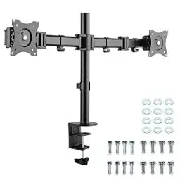 Produktbild: RICOO Monitorhalterung Monitor Halterung 2 Monitore Bildschirmhalterung Ständer für 15-27 Zoll PC Bildschirm TS5811 Arme für Computermonitore Monitor-Arm Stand Tischhalterung Halter Monitorhalter