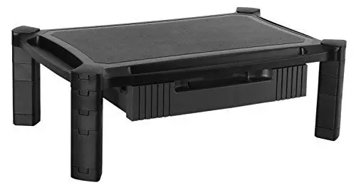 Produktbild: RICOO Monitorständer Monitor Ständer für Computermonitore mit Schublade Schreibtischaufsatz WM2-L Bildschirmständer Standfuss Bildschirmerhöhung Organizer Rack Laptop Tisch Lapdesk Laptoptisch