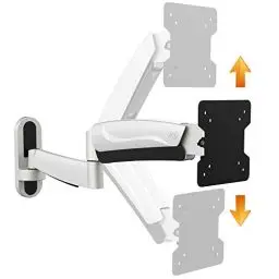 Produktbild: RICOO PC Monitor Wandhalterung höhenverstellbar Gasfeder Schwenkbar Neigbar für Bildschirm 15-33 Zoll, Halterung Wand S2711, Monitorhalterung, Bildschirmhalterung, VESA 75 x 75, 100x100 mm Silber