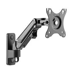 Produktbild: RICOO PC Monitor Wandhalterung höhenverstellbar Gasfeder Schwenkbar Neigbar für Bildschirm 17-27 Zoll, Halterung Wand S4311, Monitorhalterung, Bildschirmhalterung, VESA 75 x 75, 100x100 mm