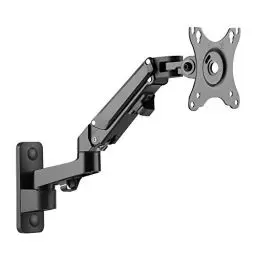 Produktbild: RICOO PC Monitor Wandhalterung höhenverstellbar Gasfeder Schwenkbar Neigbar für Bildschirm 17-27 Zoll, Halterung Wand S4411, Monitorhalterung, Bildschirmhalterung, VESA 75 x 75, 100x100 mm