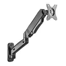 Produktbild: RICOO PC Monitor Wandhalterung höhenverstellbar Gasfeder Schwenkbar Neigbar für Bildschirm 17-32 Zoll, Halterung Wand S4611, Monitorhalterung, Bildschirmhalterung, VESA 75 x 75, 100x100 mm