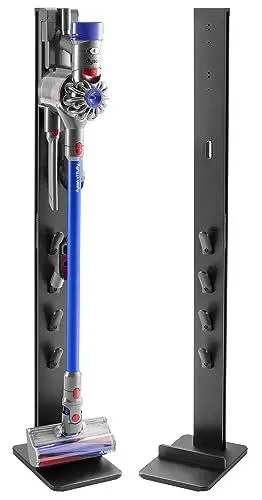 Produktbild: RICOO Staubsauger Halterung Ständer Kompatibel für Dyson Akkusauger Bodenständer V6 V7 V8 V10 V11 V12 V15 Staubsaugerhalter SH002 Organizer Zubehör Stand Rahmen ohne Bohren Schwarz