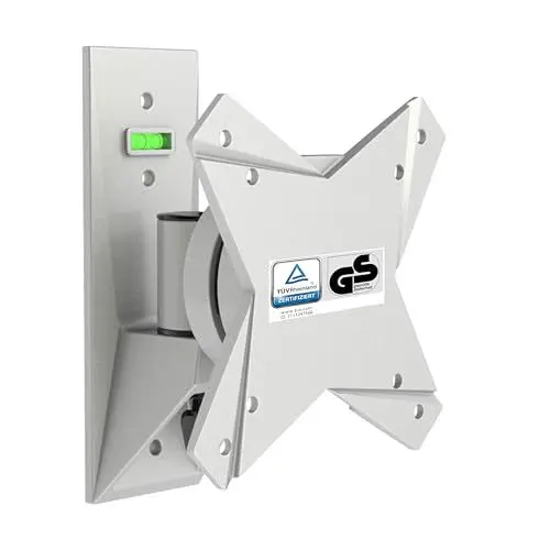 Produktbild: RICOO TÜV geprüfte PC Monitor Wandhalterung Schwenkbar Neigbar Universal für Bildschirm 13-19-24-27-29 Zoll, Halterung Wand S1511, Monitorhalterung, Bildschirmhalterung, VESA 75 x 75, 100x100 mm
