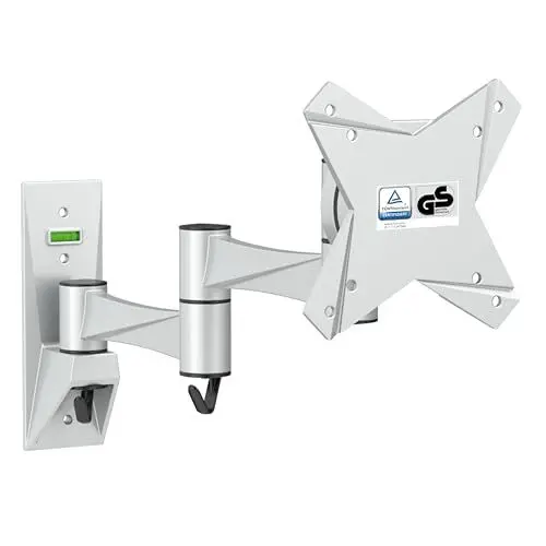 Produktbild: RICOO TÜV geprüfte PC Monitor Wandhalterung Schwenkbar Neigbar Universal für Bildschirm 13-19-24-27-32 Zoll, Halterung Wand S1711, Monitorhalterung, Bildschirmhalterung, VESA 75 x 75, 100x100 mm
