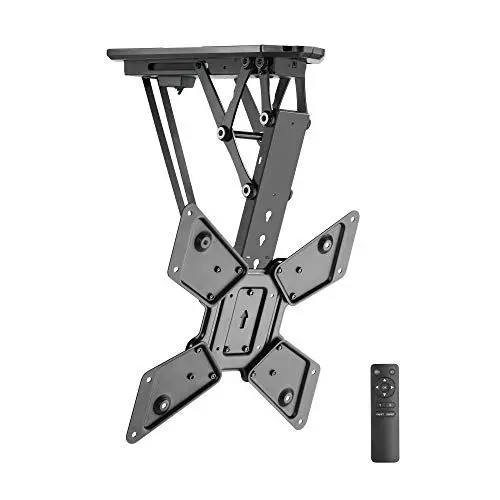 Produktbild: RICOO TV Deckenhalterung Elektrisch Klappbar Fernsehhalterung für 23-55 Zoll Fernseher Halterung Decke SE0544 Smart Decken-Montage Dachschräge Lift Deckenhalterung bis 30 kg & VESA 400 x 400 mm