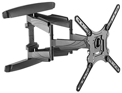 Produktbild: RICOO TV Wandhalterung Fernseher Halterung Fernsehhalterung für Wand Universal für 32-55 Zoll Smart Flach Curved Schwenkarm S5344 Schwenkbar Neigbar Fernseh-Arm bis 45 Kg & VESA 400 x 400 mm