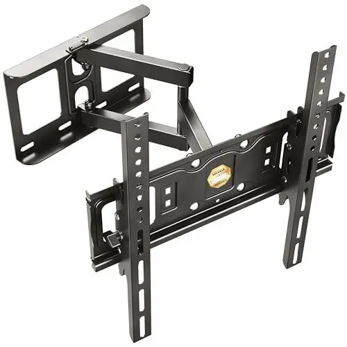 Produktbild: RICOO TV Wandhalterung Schwenkbar für 32-55 Zoll Fernseher Halterung Neigbar Schwenkarm S6144 Fernsehhalterung für Wand Flach Smart OLED Curved Wand-Halter Fernseh-Arm bis 50 Kg & VESA 400x400 mm
