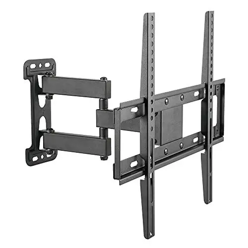Produktbild: RICOO TV Wandhalterung Fernsehhalterung für Wand Fernseher Halterung Universal für 32-55 Zoll Smart Flach Curved Schwenkarm S7644 Schwenkbar Neigbar Fernseh-Arm bis 35 Kg & VESA 400 x 400 mm