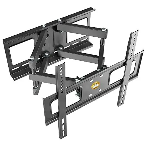 Produktbild: RICOO TV Wandhalterung Fernseher Halterung Schwenkarm für 37-65 Zoll Universal Fernsehhalterung für Wand S1544 Schwenkbar Neigbar Flach Smart OLED Curved Fernseh-Arm bis 40 Kg VESA 400x400 mm