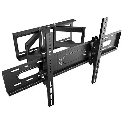 Produktbild: RICOO TV Wandhalterung Fernseher Halterung Fernsehhalterung für Wand für 42-75 Zoll Universal Smart Flach Curved Schwenkarm R28-XL Schwenkbar Neigbar Fernseh-Arm bis 75 Kg & VESA 600 (400) x 400 mm