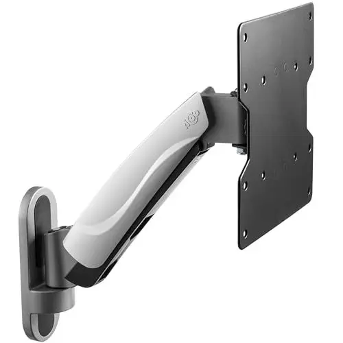 Produktbild: RICOO TV Wandhalterung Schwenkbar Gasdruckfeder für 27-50 Zoll - Monitor Wandhalterung Fernseher S2622 / Fernseher Halterung schwenkbar TV Halterung Schwenkbar bis 20Kg max VESA 200x200 Wandhalterung
