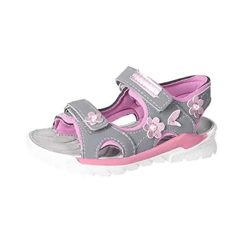 Produktbild: RICOSTA Mädchen Riemchensandalen Carmen,Kinder Sandalen,WMS:Mittel,waschbar,Sommerschuhe,Freizeitschuhe,Graphit/rosada (450),26 EU