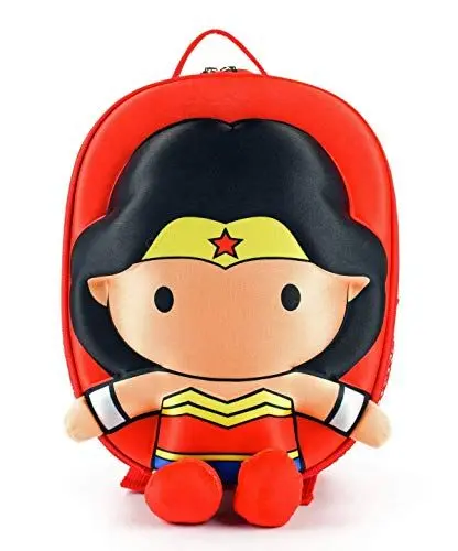 Produktbild: Ridaz Wonder Woman POLY Kinder Schultasche - DC Justice League Reisetasche - Ergonomischer Rucksack für Kinder ab 3 Jahren - 6 Liter Turnbeutel - mit reflektierenden Patches und Reißverschluss
