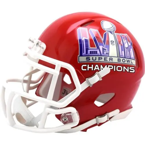 Produktbild: Riddell NFL Mini Speed Helm Kansas City Chiefs Superbowl Champions LVIII Footballhelm
