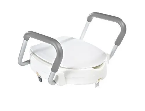Produktbild: RIDDER Assistent A0072001 Toilettensitzerhöhung, WC-Sitzerhöhung mit Griffen, ca. 10 cm, weiß