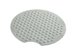 Produktbild: RIDDER Duscheinlage, Duschmatte ca. Ø 55 cm, Tecno, grau | Allergikerfreundlich | Made in Germany | Nachhaltig | Recyclebar | Waschbar | PVC-frei | Massageeffekt