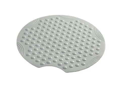 Produktbild: RIDDER Duscheinlage, Duschmatte ca. Ø 55 cm, Tecno, grau | Allergikerfreundlich | Made in Germany | Nachhaltig | Recyclebar | Waschbar | PVC-frei | Massageeffekt