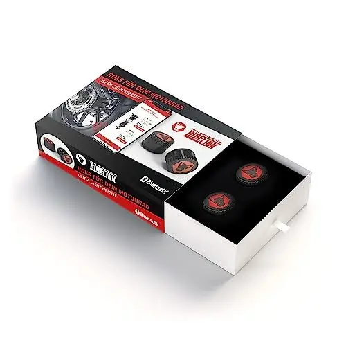 Produktbild: Ridelink RDKS Sensoren - Präzises Reifentemperatur- und Reifendruckkontrollsystem Motorrad, 2 x TPMS Reifendrucksensor 3,5