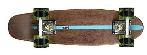 Produktbild: Ridge Erwachsene Maple Holz Mini Cruiser Number Two Skateboard, Klar Grün, 56 cm
