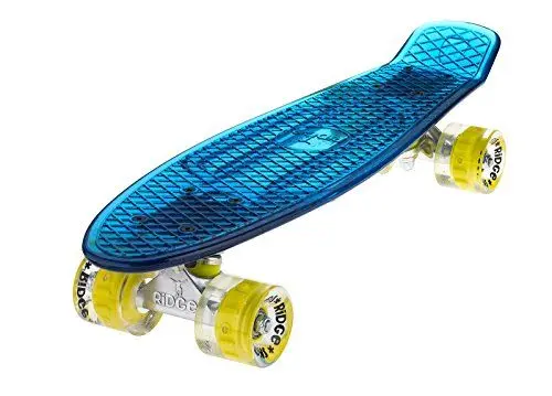 Produktbild: Ridge Skateboard Blaze Mini Cruiser , blau/gelb, 55 cm