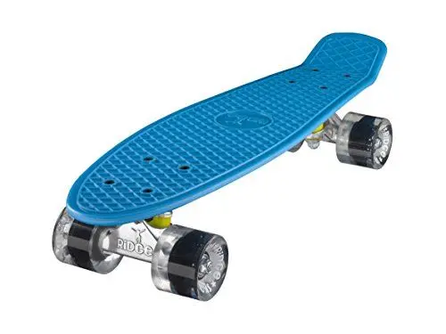 Produktbild: Ridge Skateboard Mini Cruiser, blau-klar, 22 Zoll, R22