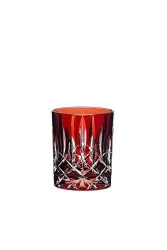 Produktbild: RIEDEL Laudon Tumbler, rotes Kristallglas, Einzelpackung, maschinell gefertigt