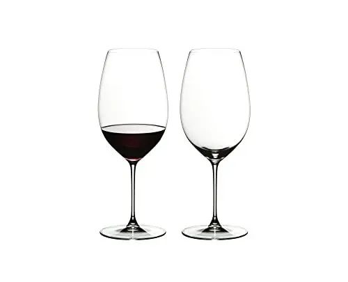Produktbild: RIEDEL Rotweinglas-Set, 2-teilig, Für New World-Rotweine wie Shiraz, 650 ml, Kristallglas, RIEDEL Veritas, 6449/30