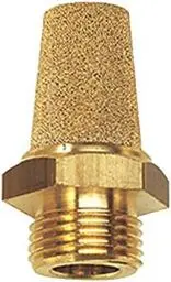 Produktbild: Riegler 100290 Sinterbronze-Schalldämpfer, Messinggewinde/Sechskant, G 1/4, AF 15