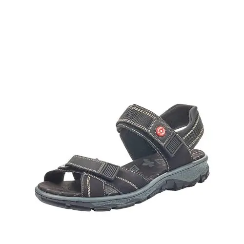 Produktbild: Rieker Damen 68851 Sandalen, Schwarz, 37 EU