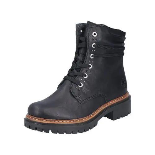 Produktbild: Rieker Damen 72618 Schnürstiefel, Schwarz, 42 EU
