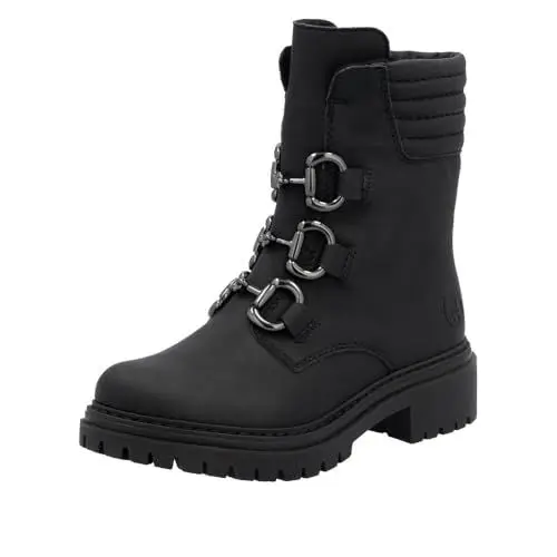 Produktbild: Rieker Damen 72650 Halblange Stiefel, Schwarz, 38 EU