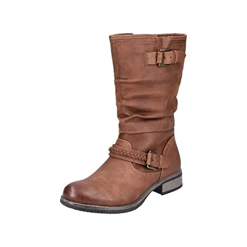 Produktbild: Rieker Estella Womens Kalb Länge Slouch Stiefel 40 EU Braun (Nuss/Nuss 22)