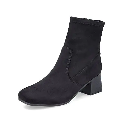 Produktbild: Rieker Damen Ankle Boots 70971, Frauen Stiefeletten,halbstiefel,Kurzstiefel,uebergangsschuhe,uebergangsstiefel,hoch,Bootee,schwarz (00),39 EU / 6 UK