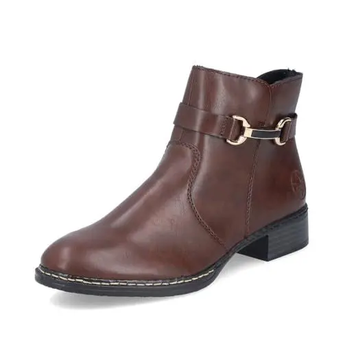 Produktbild: Rieker Damen Ankle Boots 73487, Frauen Stiefeletten,halbstiefel,Kurzstiefel,uebergangsschuhe,uebergangsstiefel,Stiefel,schwarz (25),42 EU / 8 UK