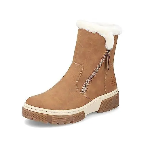 Produktbild: Rieker Damen Ankle Boots X8661, Frauen Stiefeletten, lose Einlage,uebergangsstiefel,flach,Stiefel,Bootee,Booties,halbstiefel,braun (24),39 EU / 6 UK