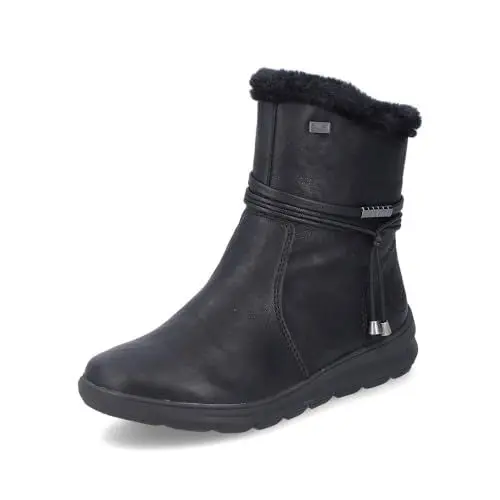 Produktbild: Rieker Damen Ankle Boots Z0070, Frauen Stiefeletten, lose Einlage, wasserabweisend, riekerTEX,Winterstiefeletten,Booties,schwarz (00),37 EU / 4 UK