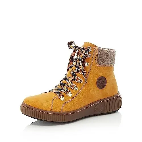 Produktbild: Rieker Damen Ankle Boots Z6633, Frauen Stiefeletten, lose Einlage,halbstiefel,Kurzstiefel,uebergangsschuhe,uebergangsstiefel,gelb (68),41 EU / 7.5 UK