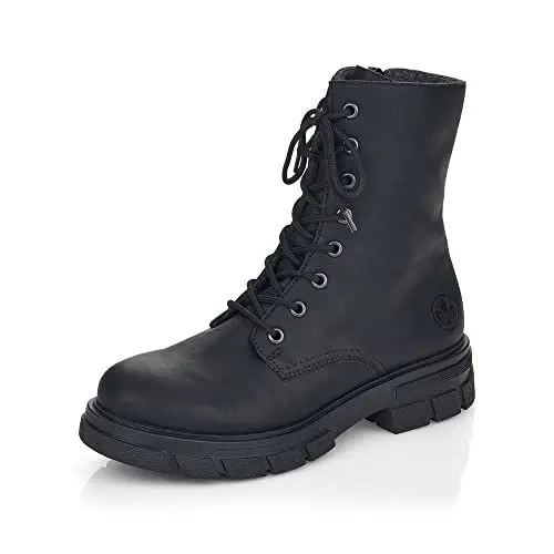 Produktbild: Rieker Damen Biker Boots Z9120, Frauen Stiefeletten,Stiefel,Bootee,Booties,halbstiefel,Kurzstiefel,uebergangsschuhe,schwarz (00),40 EU / 6.5 UK