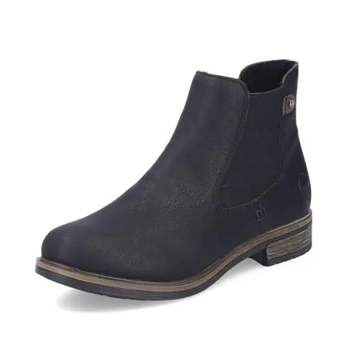 Produktbild: Rieker Damen Chelsea Boots 72254, Frauen Stiefeletten,Schlupfstiefel,Stiefel,Bootee,Booties,halbstiefel,Kurzstiefel,schwarz (00),41 EU / 7.5 UK