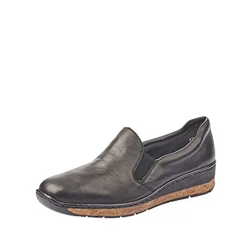 Produktbild: Rieker Damen Frühjahr/Sommer 59766 Slipper, Schwarz Schwarz 00, 38 EU