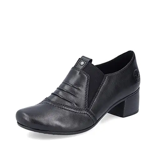Produktbild: Rieker Damen Hochfront Pumps 41657, Frauen Absatzschuhe,Abendschuhe,Court Shoes,stöckelschuhe,College-Pumps,high Heels,schwarz (00),40 EU / 6.5 UK