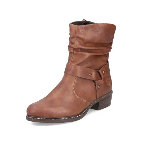 Produktbild: Rieker Damen Klassische Stiefeletten Y0850, Frauen Stiefeletten,halbstiefel,Kurzstiefel,uebergangsschuhe,uebergangsstiefel,braun (24),41 EU / 7.5 UK
