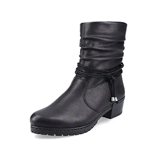 Produktbild: Rieker Damen Klassische Stiefeletten Y17R2, Frauen Stiefeletten,Stiefel,Bootee,Booties,halbstiefel,Kurzstiefel,schwarz (00),42 EU / 8 UK